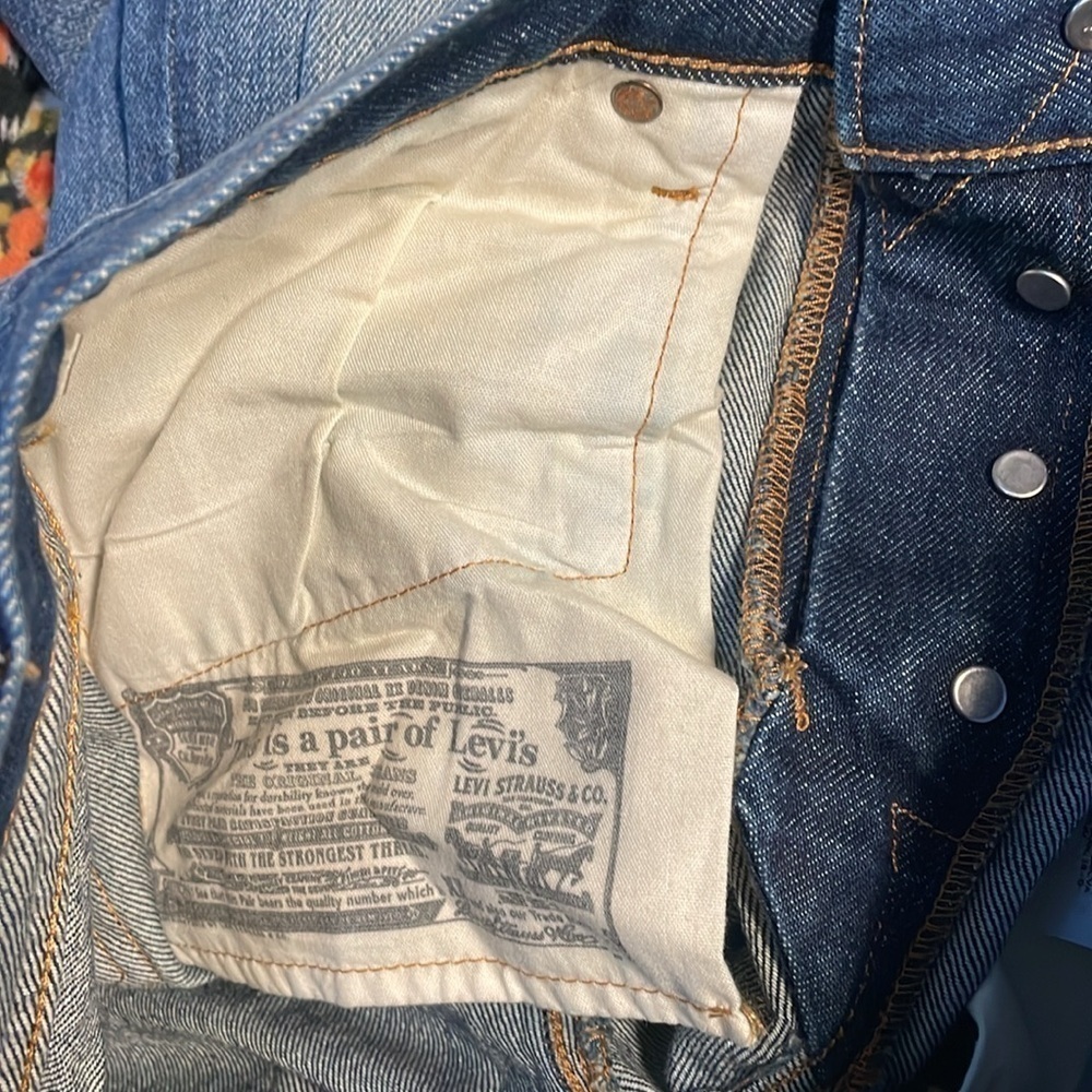 LEVI'S 501 FOR WOMEN STRAIGHT LEG RIDE WEST JEANS - Picture 11 of 11